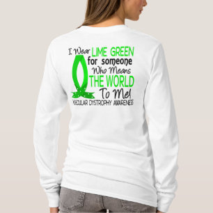 Betyder världen till mig den muskulösa dystrophy t-shirt