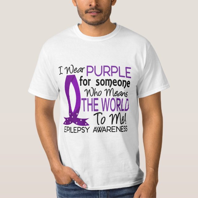Betyder världen till mig epilepsin t shirt (Framsida)