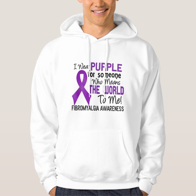Betyder världen till mig Fibromyalgia 2 Hoodie (Framsida)