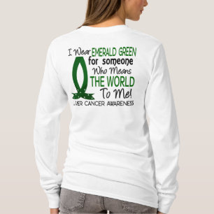 Betyder världen till mig levercancer tee shirt