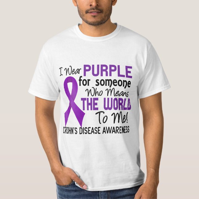 Betyder världen till mig sjukdomen för 2 Crohns Tee Shirt (Framsida)