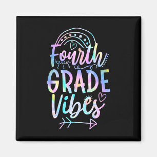 Betygs vibbar tillbaka till skolan Tie Dye lärare  Magnet