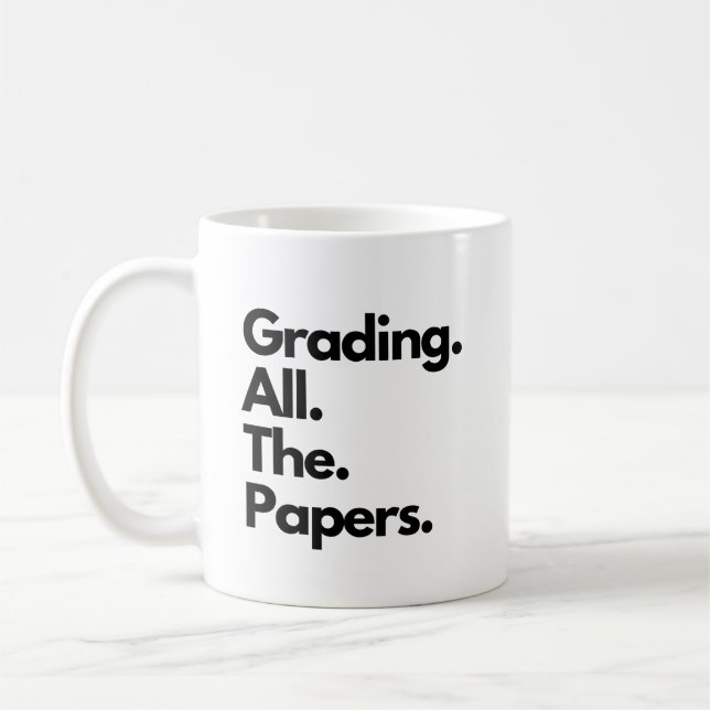 Betygsätta hela den  Lärare Meme Kaffemugg (Vänster)