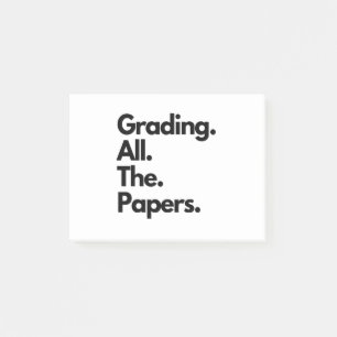 Betygsätta hela den Lärare Meme Post-it Block