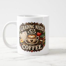 Betygsättning Behöver Kaffe Lärarmugg Jumbo Mugg