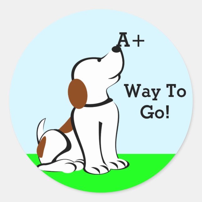 Betygsbelöningsdekaler Runt Klistermärke (Framsida)