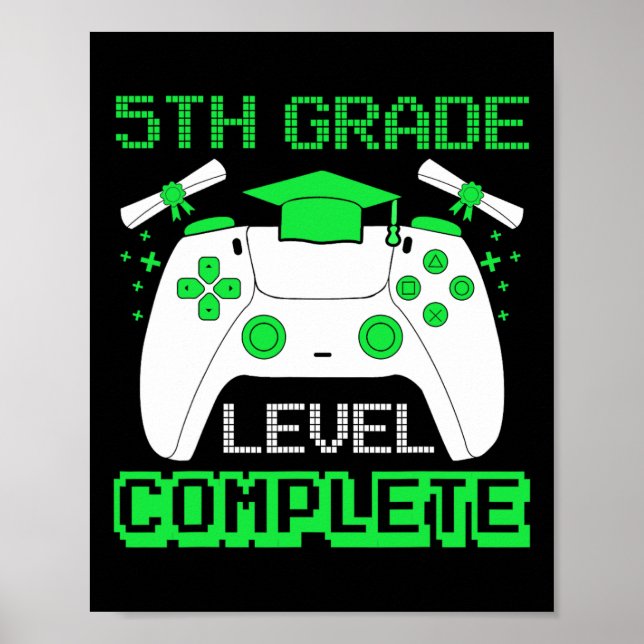 Betygsnivå Komplett Spelare 5:e klass examen Gi Poster (Framsidan)