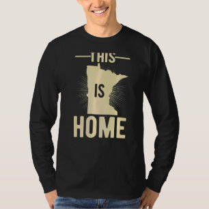 Beud USA-Fläkt-stat: hemma Karta Minnesota T Shirt