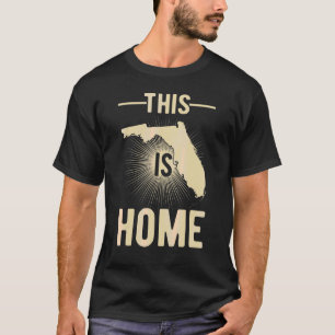 Beud USA Fläkt-stat: Karta Florida T Shirt