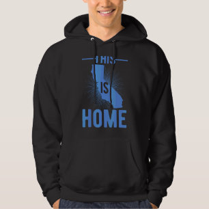 Beud USA Fläkt-stat: Karta Kalifornien Hoodie