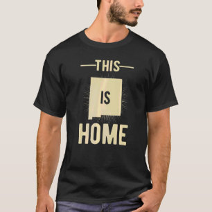 Beud USA-Fläkt-stat: Karta New mexico T Shirt