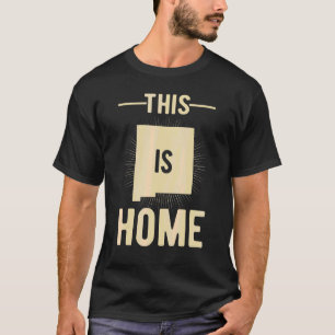 Beud USA-Fläkt-stat: Karta New mexico T Shirt