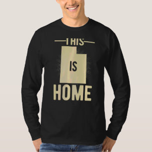 Beud USA Fläkt-stat: Karta Utah är hem T Shirt