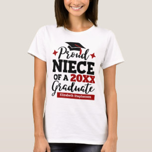Beudd Niece of a 2022 student black red tassel T Shirt