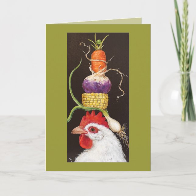 Beullah med hattkort med veggie kort (Framsida)