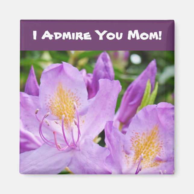 Beundra Dig Mamma! magneter Lavendel Rhodies Blomm (Framsidan)