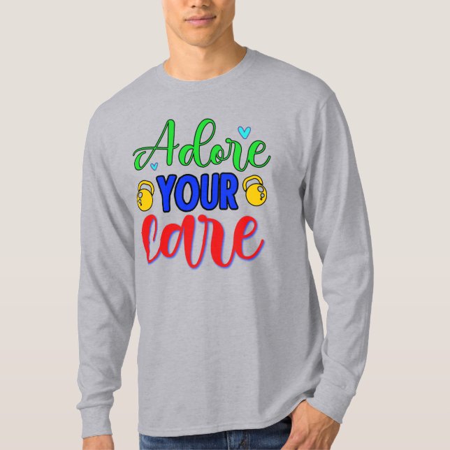 Beundra Din Omsorg T Shirt (Framsida)