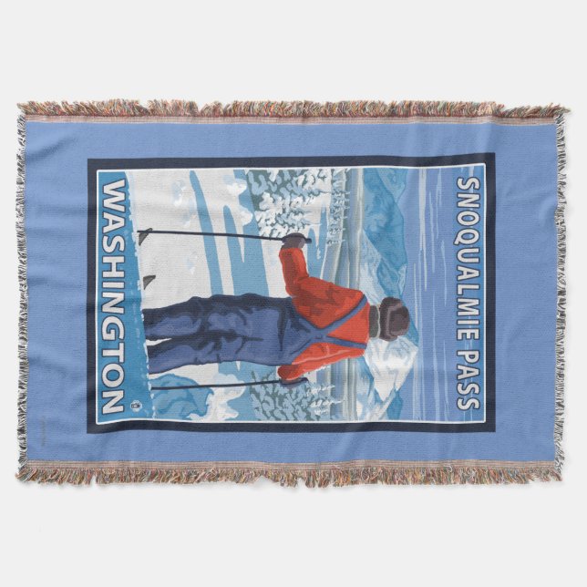 Beundra för Skier - Snoqualmie passerar, Mysfilt (Framsidan)
