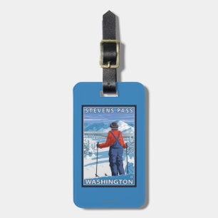 Beundra för Skier - Stevens passerar, Washington Bagagebricka