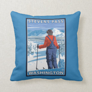 Beundra för Skier - Stevens passerar, Washington Kudde