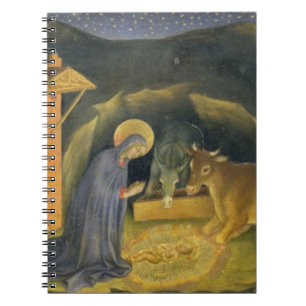 Beundran av Magi Altarpiece; vänster predella Anteckningsbok