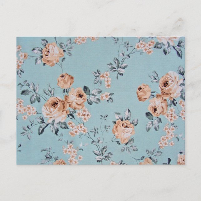 Beundrande blommor - vykort / RSVP / inbjudningar (Framsida)