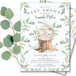 Beundransvärd Baby Bunny Bunny Mamma Baby Shower Inbjudningar<br><div class="desc">Söt kanin i baby med kanin mamma sitta i en klump i träd och inramad med löv för naturlig grönt i vattenfärg på vit bakgrund. Vänd över inbjudan om du vill visa en matchande grönt löv tillbaka för en speciell beröring från extra.</div>
