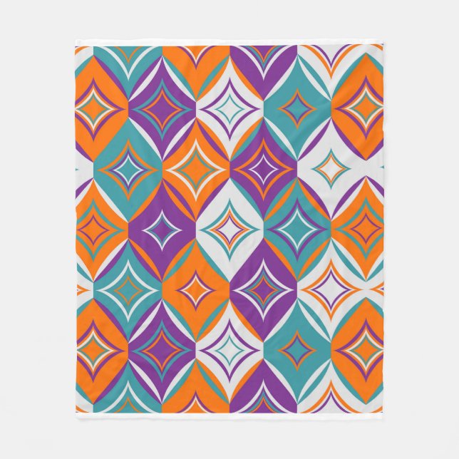 Beutiful geometric pattern design  fleecefilt (Framsidan)