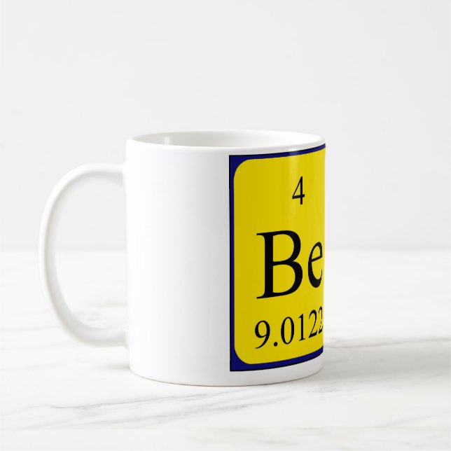Bev periodiskt återkommande bord namn mugg (Vänster)