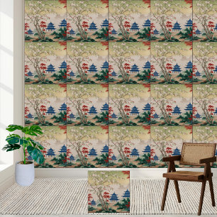 Bevacker Chinoiserie Botanical Tile Kakelplatta