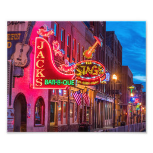 Bevacker Lower Downtown Nashville Tennessee Fototryck