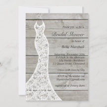 Bevacker Rustic Inbjudningskort för möhippan