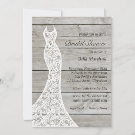 Bevacker Rustic Inbjudningskort för möhippan