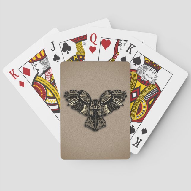 Bevacker Rustic Uggla Casinokort (Baksidan)