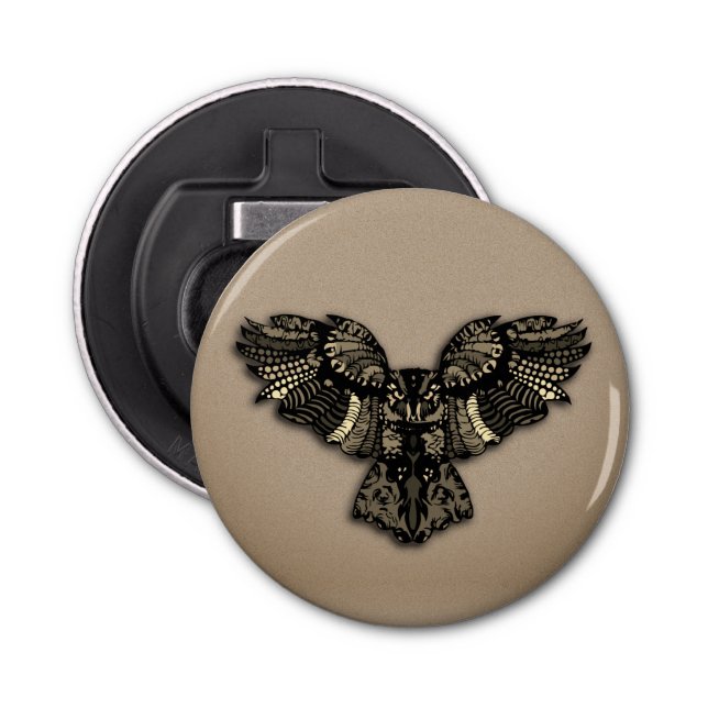 Bevacker Rustic Uggla Flasköppnare (Framsidan)