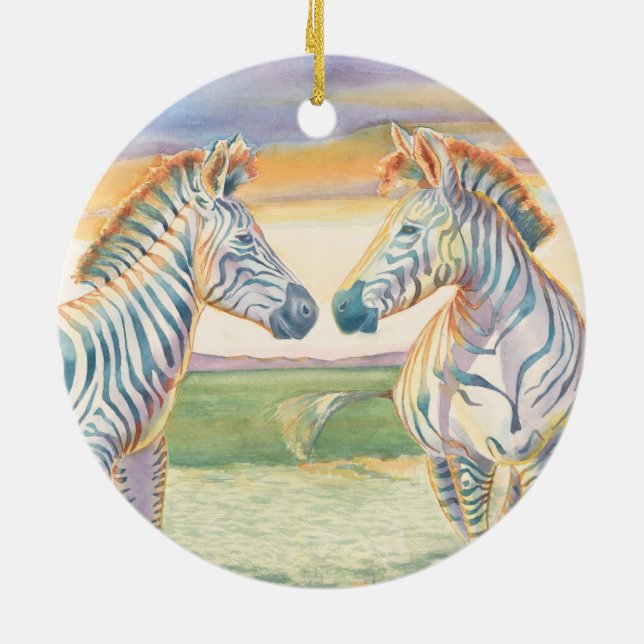 Bevacker Zebra Ceramic Ornament (Baksidan)