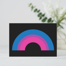 Bevackert Bisexual-Pridet Rainbow Flagga Black Car
