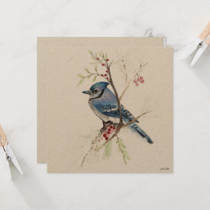 Bevackert Blue Jay Painting Kort