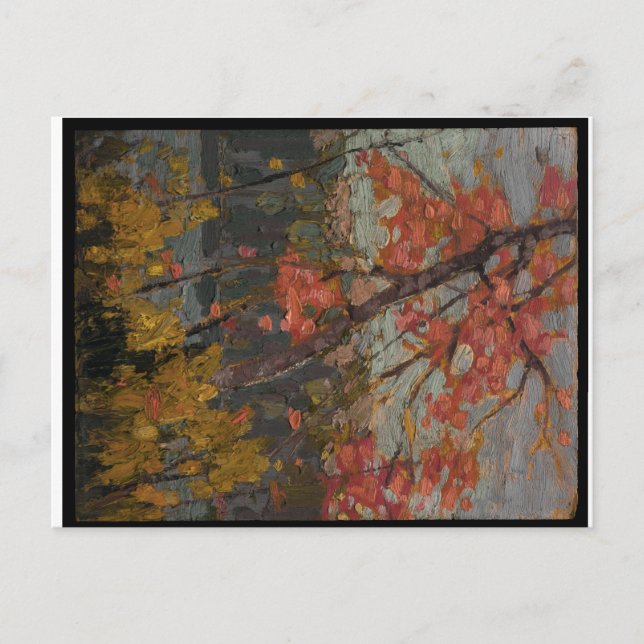 Bevackert Canadian Wilderness Scene Tom Thompson Vykort (Framsida)