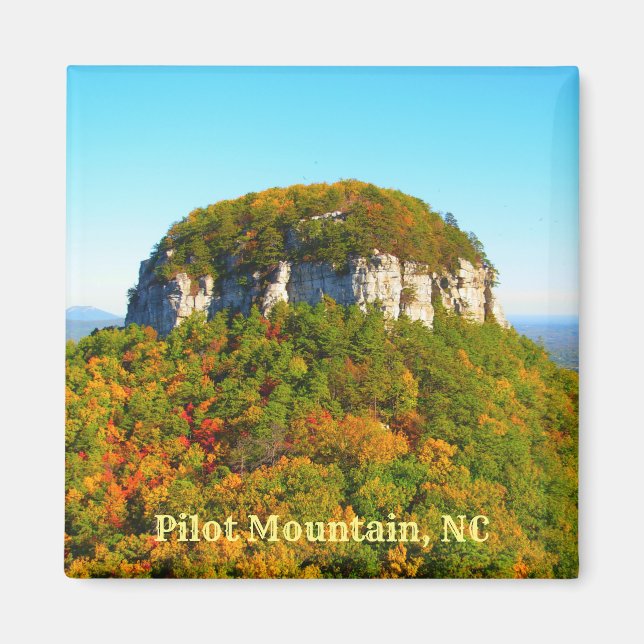 Bevackert Pilot Mountain State Park NC Magnet (Framsidan)