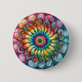 Bevackert Rainbow färg Button Knapp