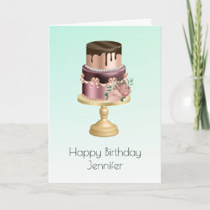 Bevackert Shiny Glam Party Cake Birthday Kort