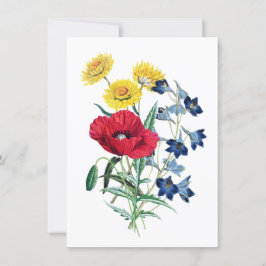 Bevackert WildblomsterBouquet-kort
