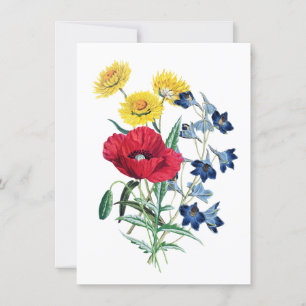 Bevackert WildblomsterBouquet-kort