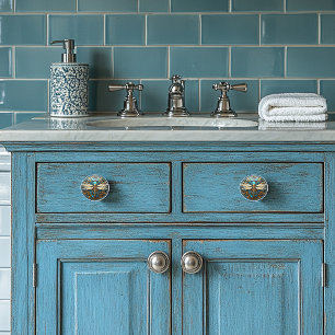 Bevackra Art Deco Dragonfly Gems Turcos Guld Knopp