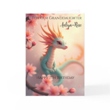 Bevackra Baby Dragon Granddotter 7:e Birthday