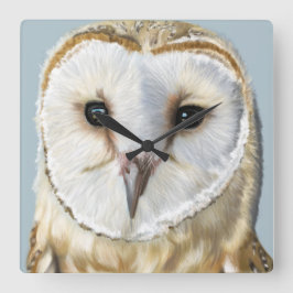 Bevackra Barn Uggla Fyrkantig Klocka