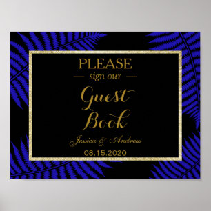 Bevackra Blue Löv Bracken Bröllop Poster