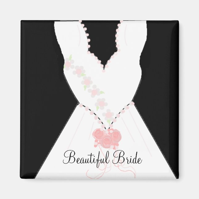 Bevackra Bride Bröllop Gown Magnet (Framsidan)