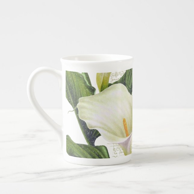 Bevackra Calla Lilies Benporslin Mugg (Vänster)